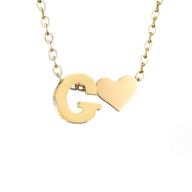 Forever Love & Letter Necklace