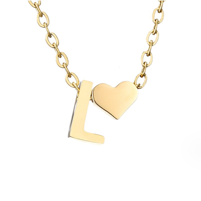 Forever Love & Letter Necklace