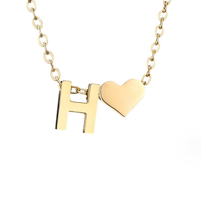 Forever Love & Letter Necklace