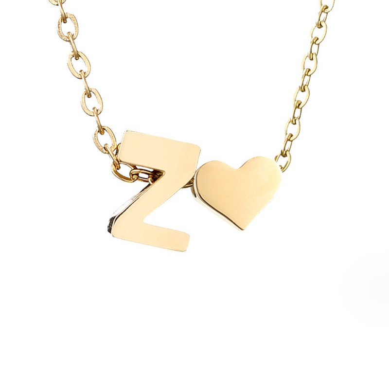 Forever Love & Letter Necklace