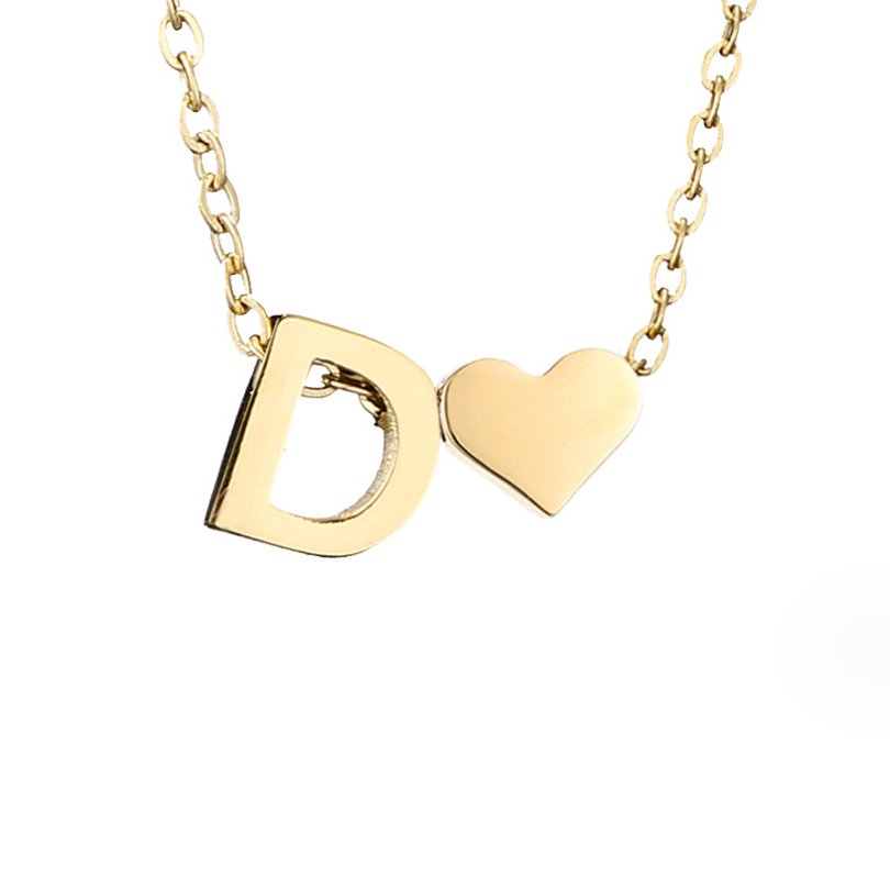 Forever Love & Letter Necklace