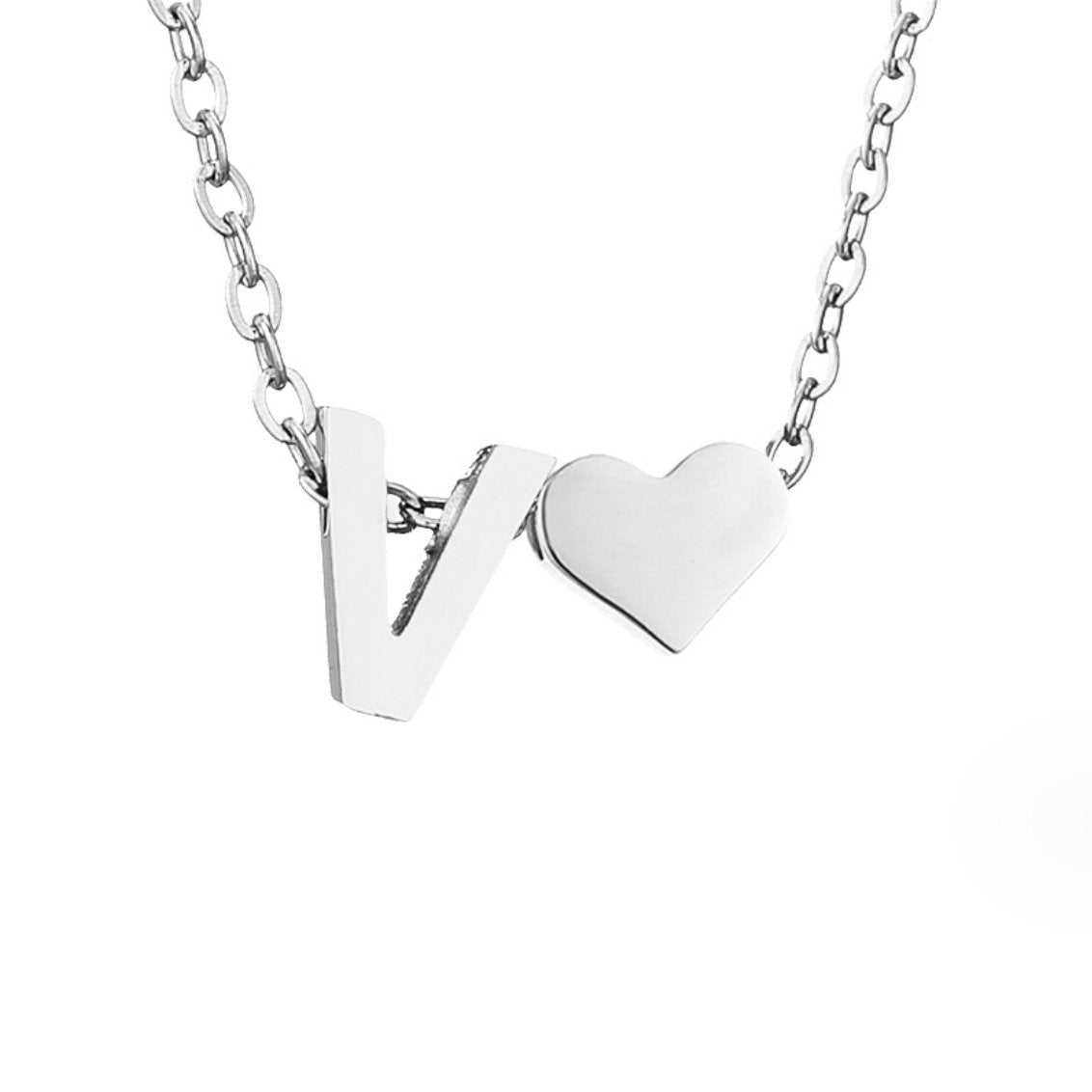 Forever Love & Letter Necklace