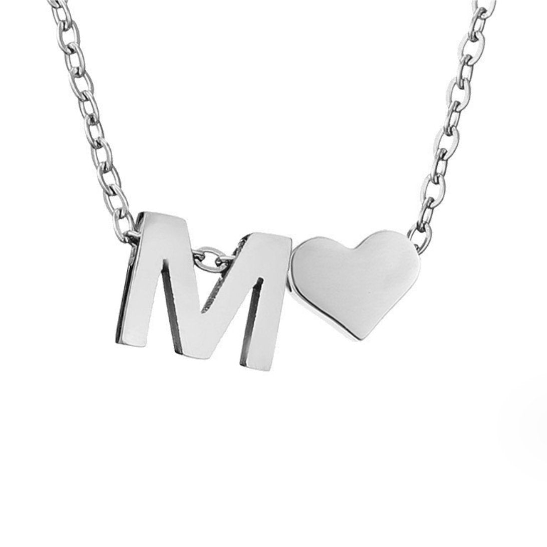 Forever Love & Letter Necklace