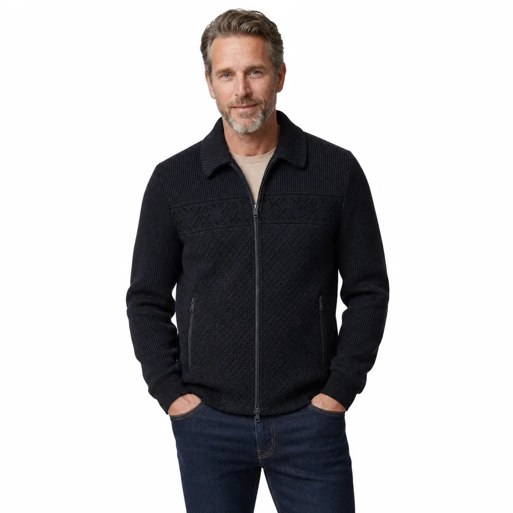 Gabriel | Men's Quilted Knit Jacket