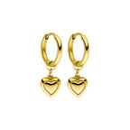 Elegant Heart Glow Earrings