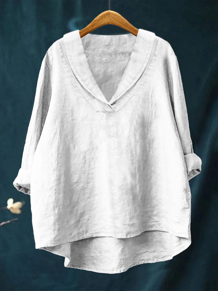 Women's Relaxed Fit V-Neck Blouse
