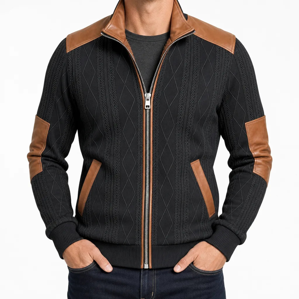 men's Textured Zip Jacket