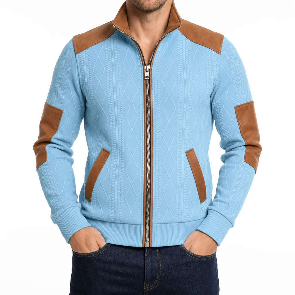 men's Textured Zip Jacket