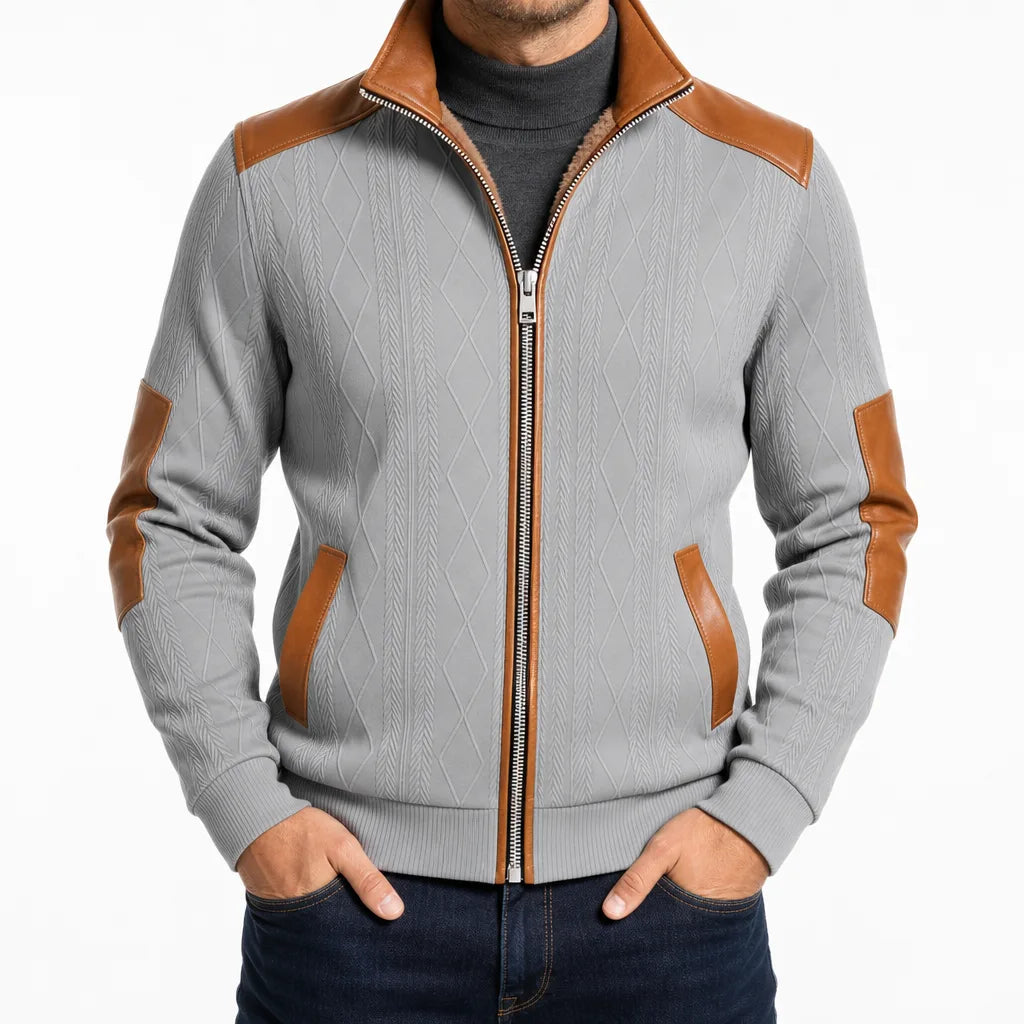men's Textured Zip Jacket