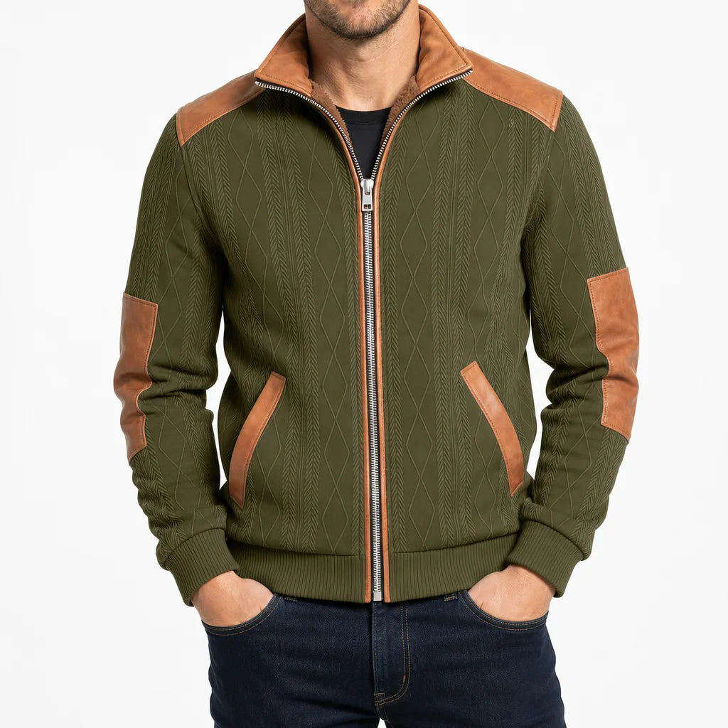 men's Textured Zip Jacket