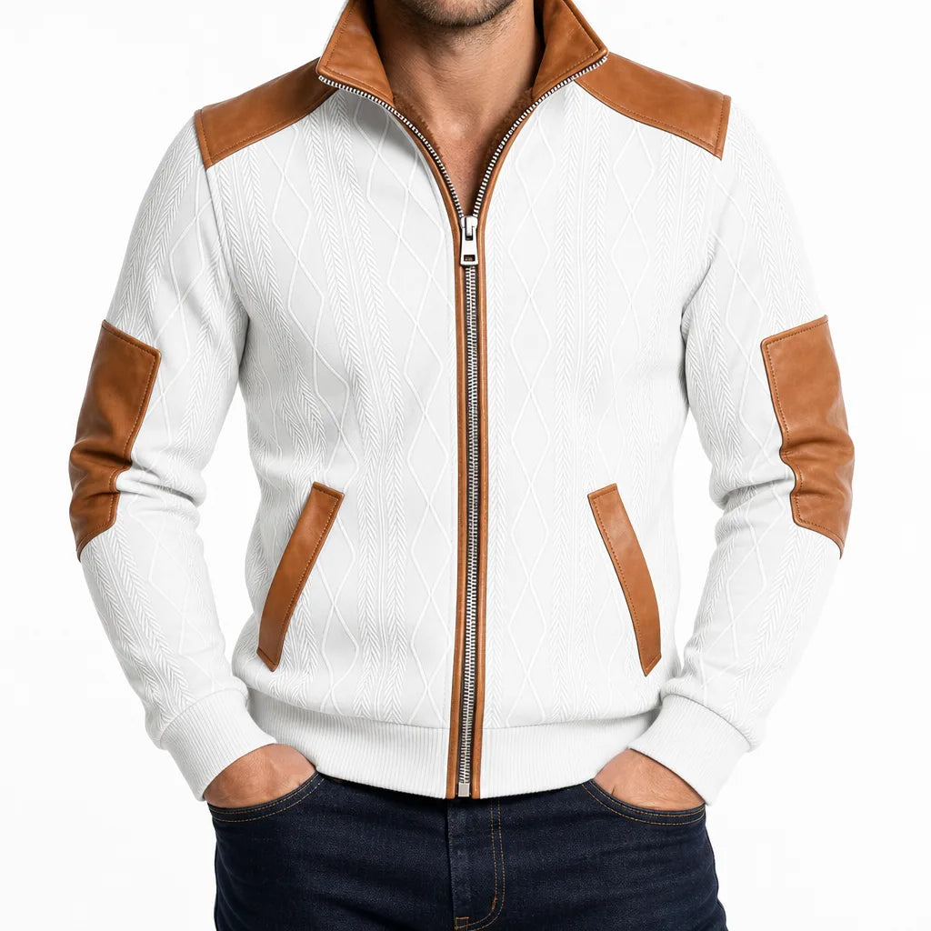 men's Textured Zip Jacket