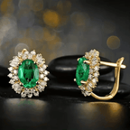 Elegant Emerald Royale Earrings