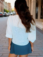 Women's Sheer Chiffon Tie Front Crop Cardigan Top