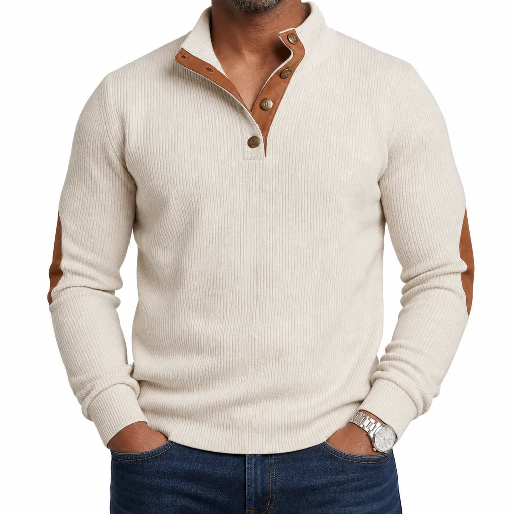 Men's Fall Button-Up Sweater