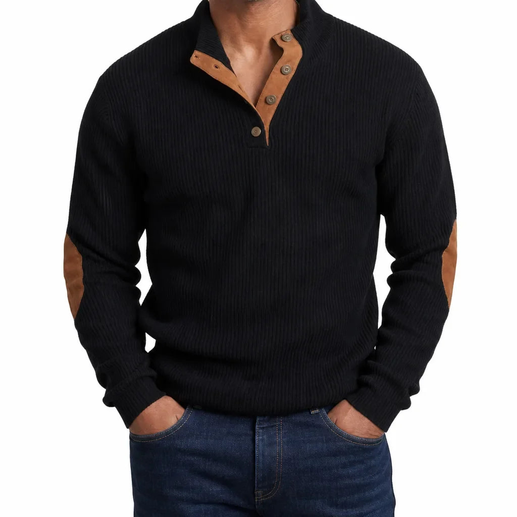 Men's Fall Button-Up Sweater