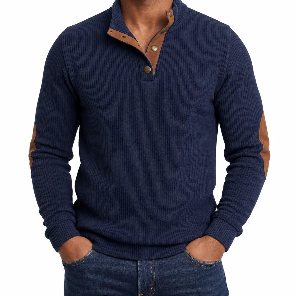 Men's Fall Button-Up Sweater