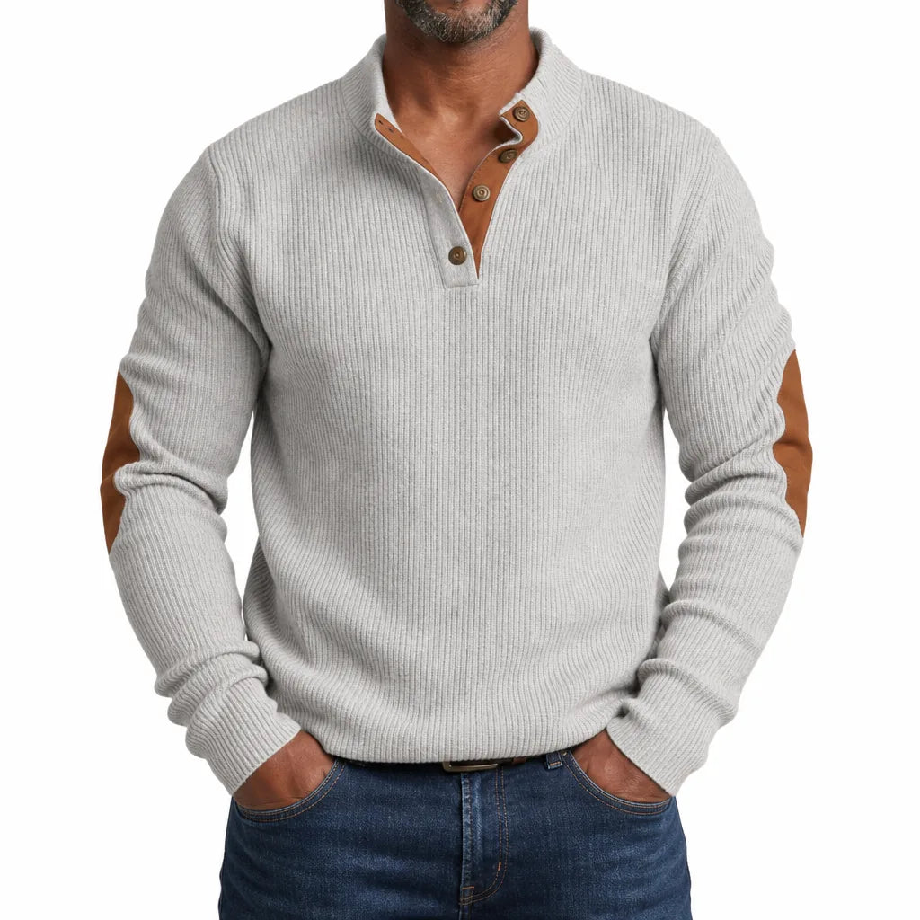 Men's Fall Button-Up Sweater