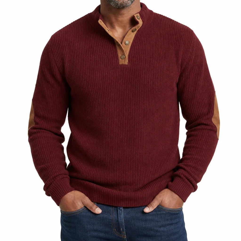 Men's Fall Button-Up Sweater
