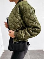 Women's Quilted Long Sleeve Bomber Jacket