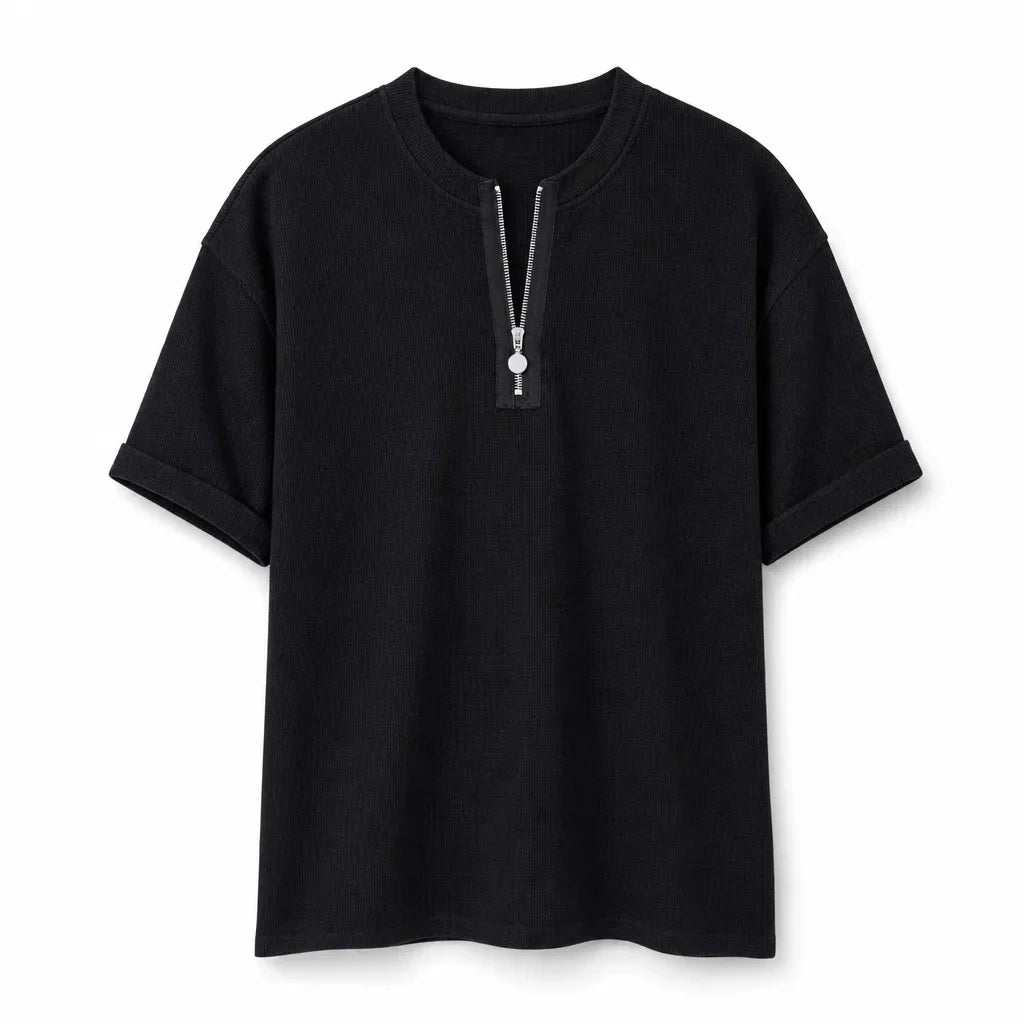 Jay | Men's Waffle Half-Zip Tee