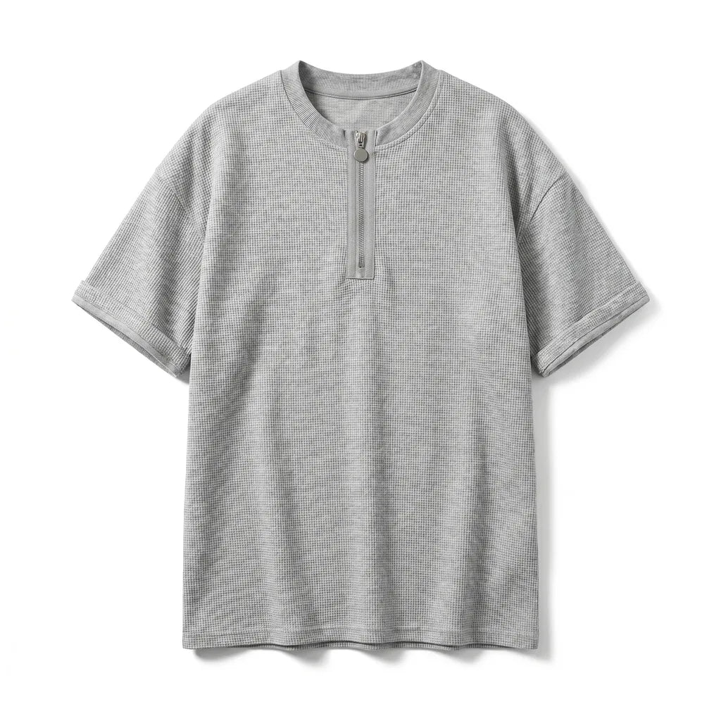 Men's Waffle Half-Zip Tee