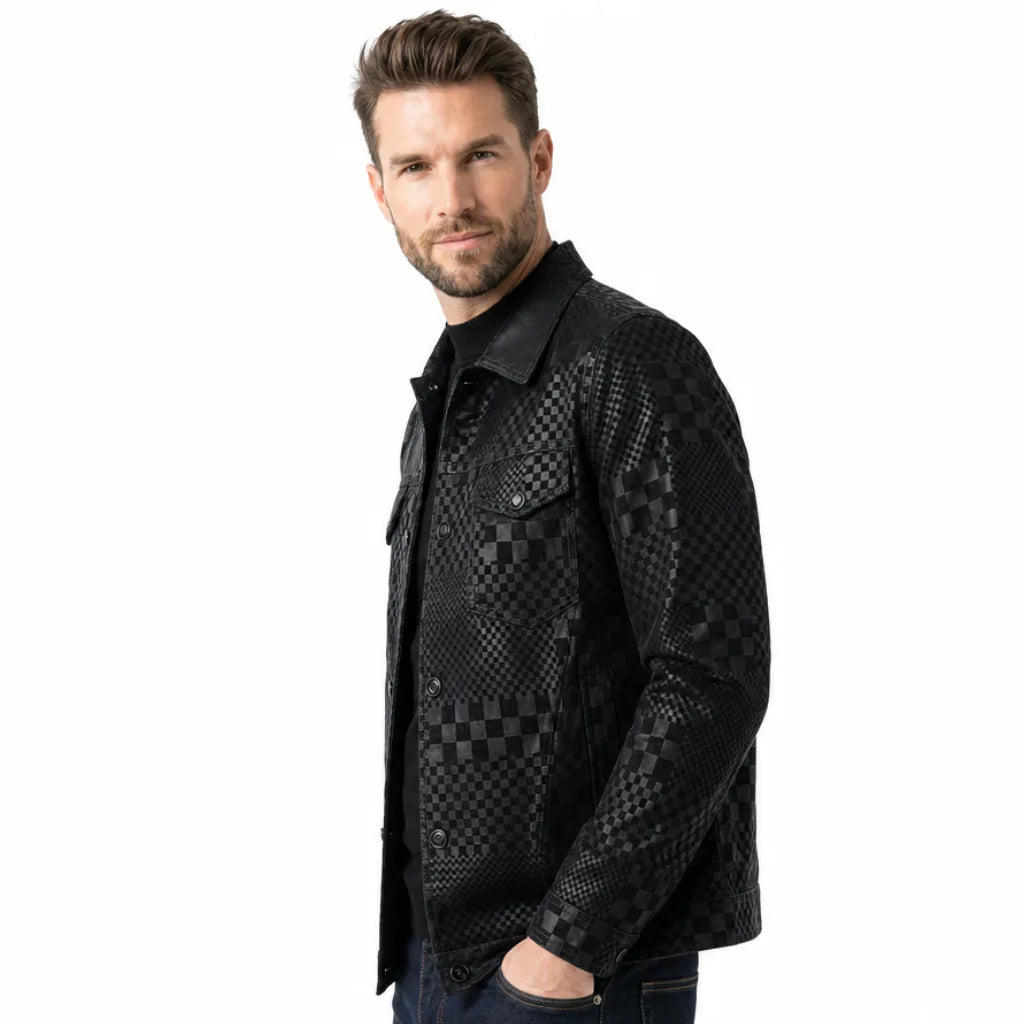 Jayson | men's Plaid Collar Jacket