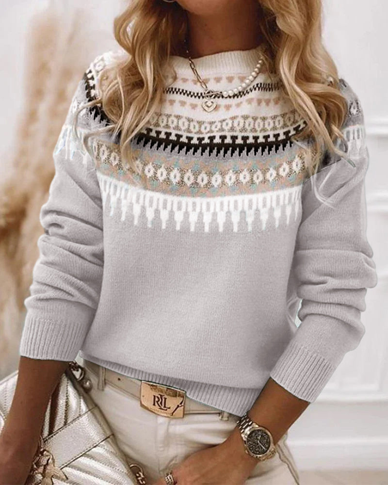 Women's Fair Isle Round Neck Jumper