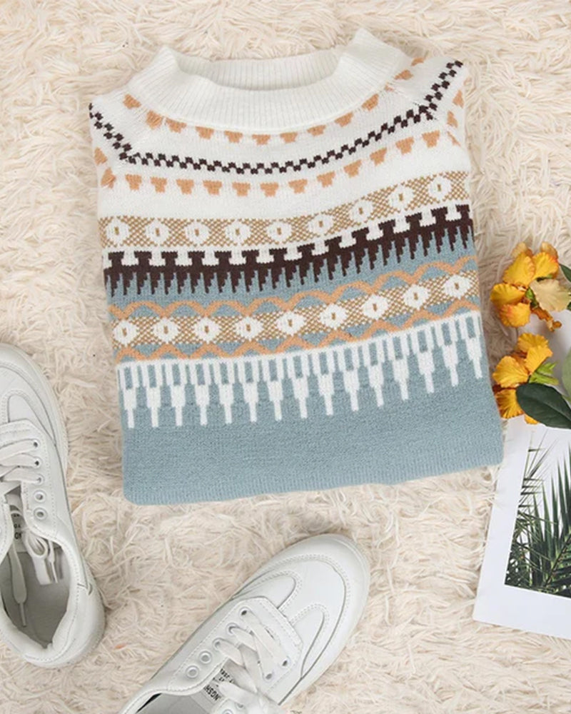 Women's Fair Isle Round Neck Jumper