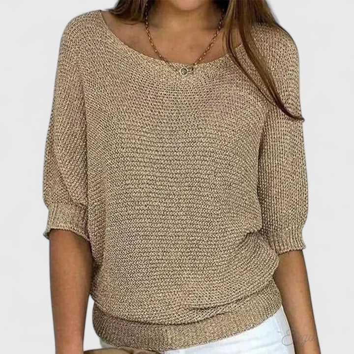 Women's V-Neck Long Sleeve Jumper