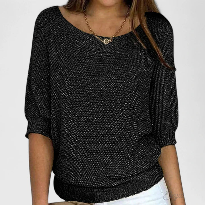 Women's V-Neck Long Sleeve Jumper