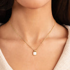 Lucia White Pendant Necklace