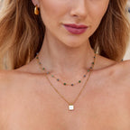 Lucia White Pendant Necklace