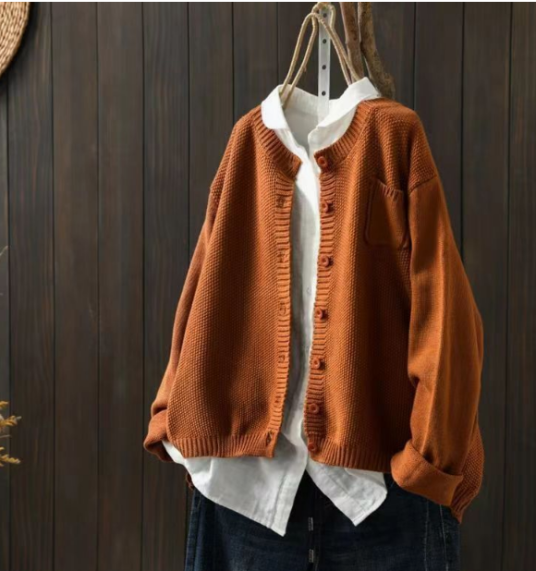 Women's Button Up Long Sleeve Cardigan