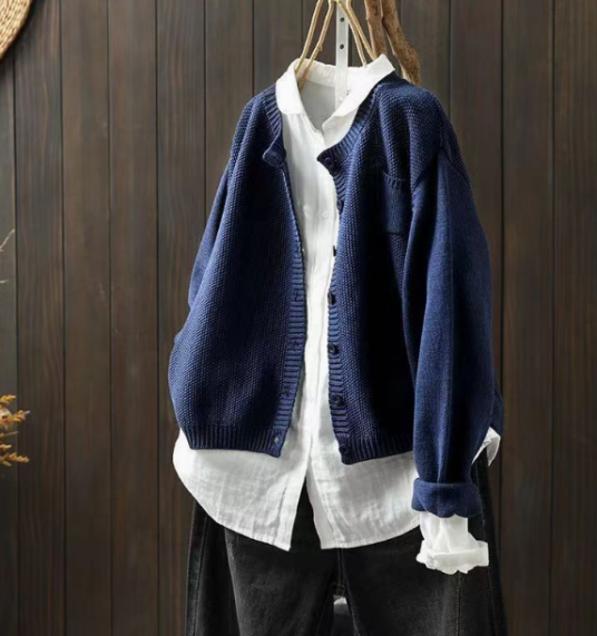 Women's Button Up Long Sleeve Cardigan
