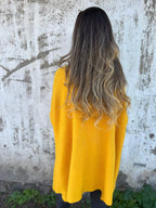 Women's Oversized V-Neck Long Sleeve Top