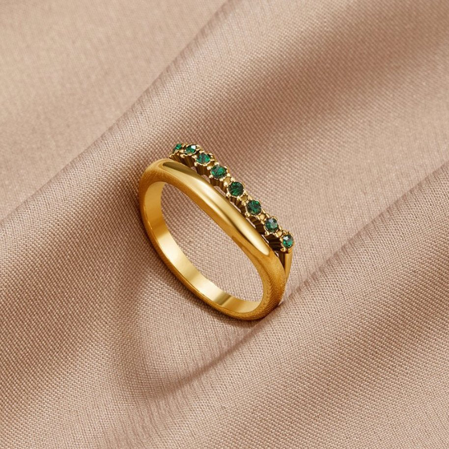 Marissa Green Layered Ring
