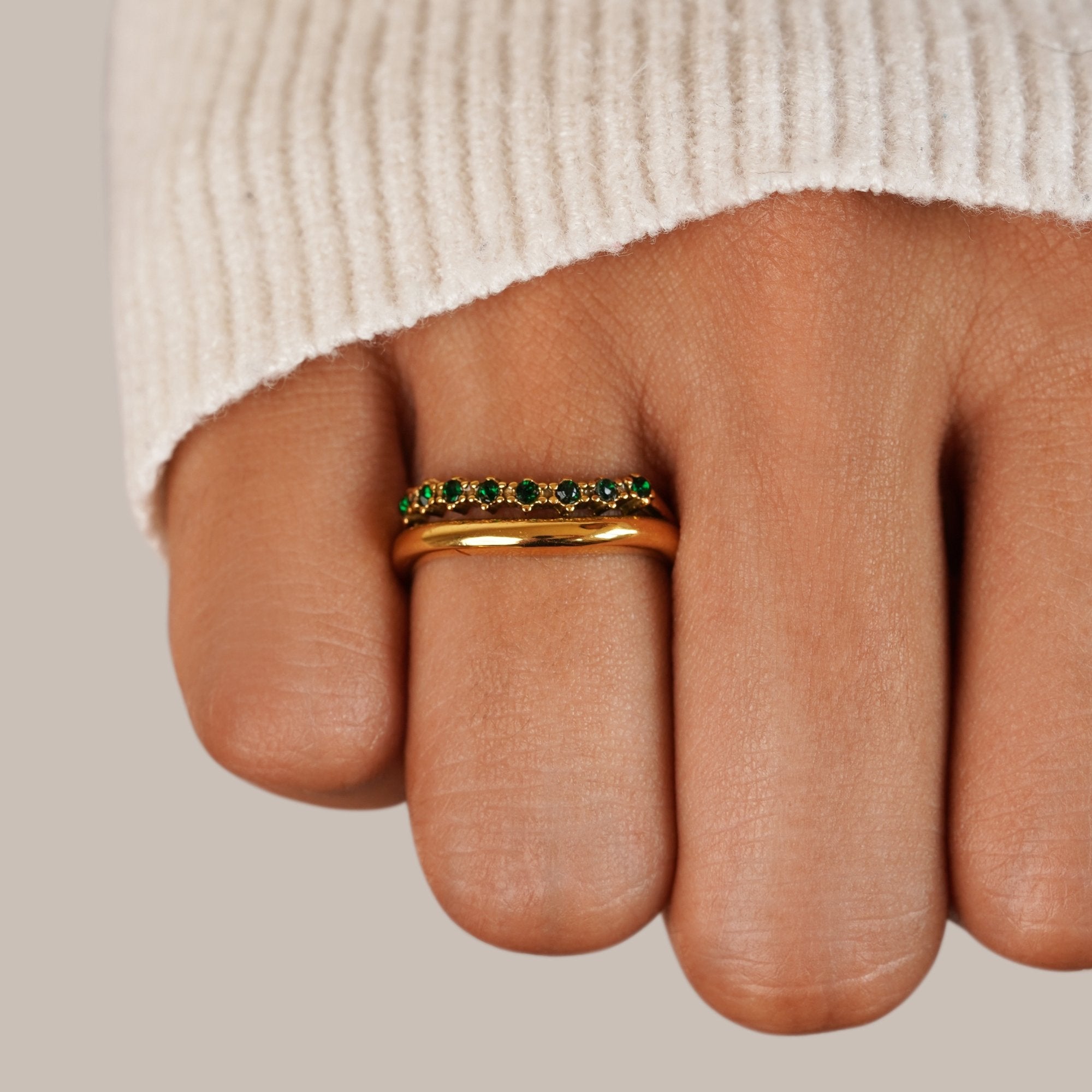 Marissa Green Layered Ring