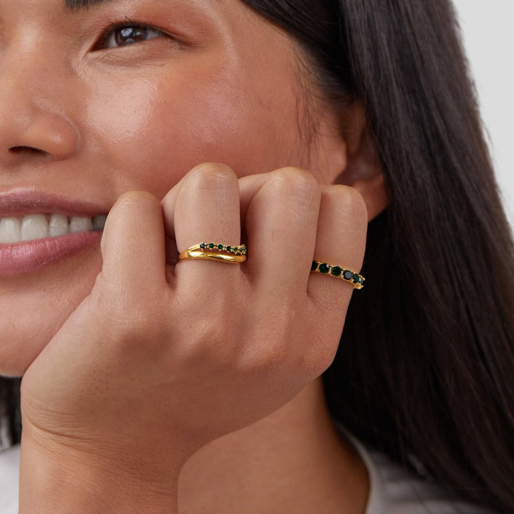 Marissa Green Layered Ring