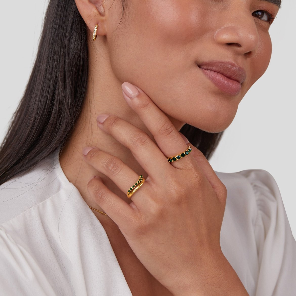 Marissa Green Layered Ring