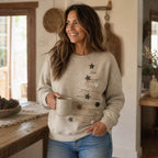 Merrin | Christmas Tree Graphic Crewneck Sweatshirt