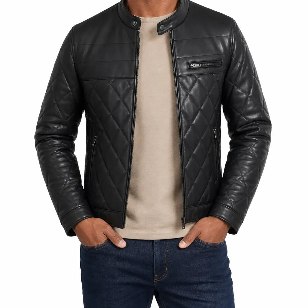 Morrow | Men's Quilted Leather Jacket