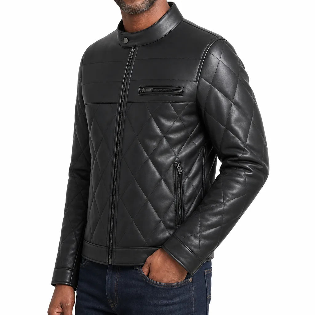 Morrow | Men's Quilted Leather Jacket
