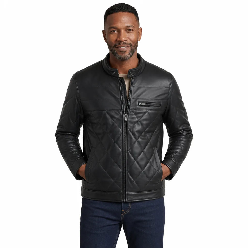 Morrow | Men's Quilted Leather Jacket