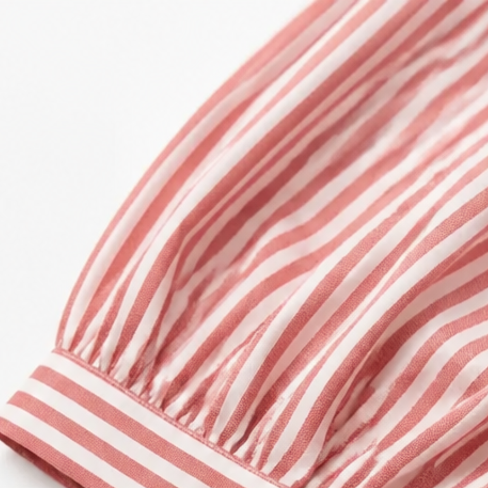 Women's Striped Sailor Collar Blouse