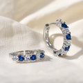 Blue Sapphire Radiance Earrings