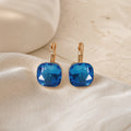Sapphire Crystal Dangle Earrings