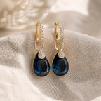 Exquisite Sapphire Drop Earrings