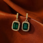 Heirloom Emerald Gold Earrings