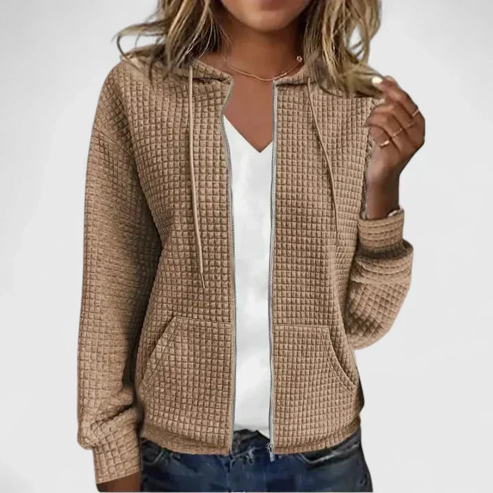 Women's Quilted Zip Front Jacket