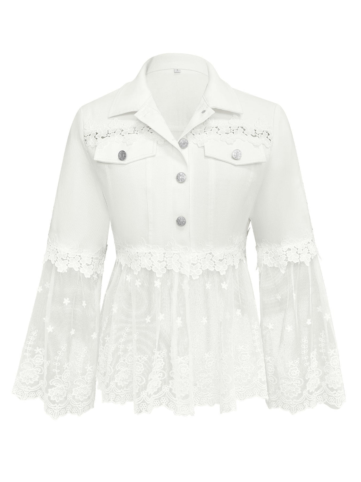 Lace-Panel Jacket